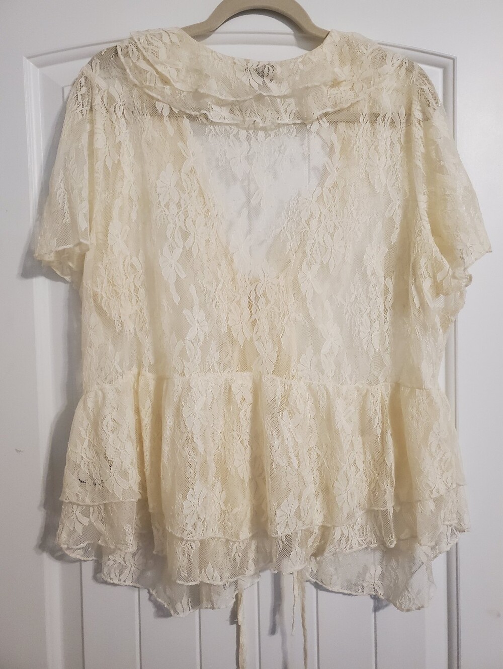 Torrid Ruffle V-Neck Blouse - Picture 7 of 10